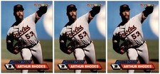 (3) 1993 Stadium Club Toys 'R' Us #28 Arthur Rhodes Orioles Card Lot