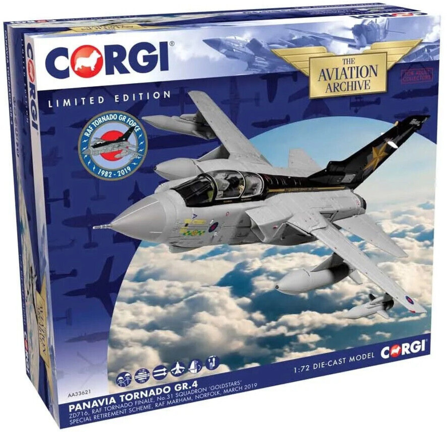 Самолет Corgi Panavia Tornado GR4 - Goldstars схема 172 отлитый под давлением AA33621 13490₽