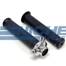 Single Cable Pull Throttle Assembly 15/16" Vintage Triumph Pre-Unit Grips