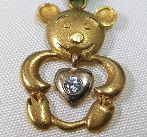 Pendentif Cœur En Or 18 Carats - 1,50 Gr, 25x16 Mm, Thème Amour (Neuf Avec étiquettes)