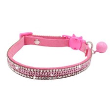 THAIN Basic Adjustable Cat Collar Bling Diamond Breakaway with Bell for Kitte...