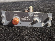 Boeing 727 Flight Recorder Control Panel Assembly 69-15974-9
