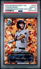 2024 Bowman Draft Sapphire - Sapphire Selections Carson Benge #SS-14 Gold /50