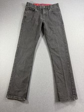 Levis 511 Jeans Boys 16 Reg 28x30 Black Straight Stretch Denim