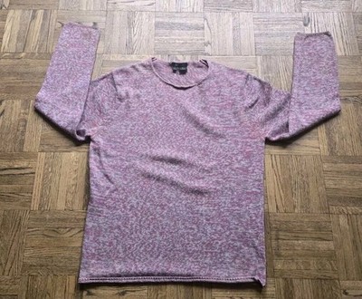 Vintage 1990s DKNY Donna Karan Mens Sweater Multicolor Round Neck Sz M Rare