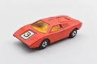 Matchbox MB27 Lamborghini Countach red. amber Windows. Superfast Lesney