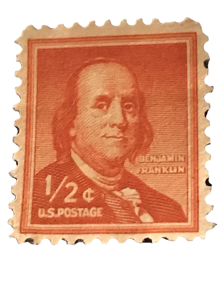 Benjamin Franklin 1 Cent 1910 Green Stamp Very Rare, 3 Additional Rare Stamps - Image 3 of 4