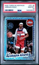 2025 TOPPS SILVER PACK 1980-81 TOPPS CHROME BASKETBALL JORDAN POOLE PSA 10