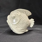 McCoy Pottery Planter Puffer Fish Vintage 1930's Ivory USA