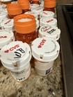 💊 Lot Of 47 Empty Amber Plastic Rx Pill Bottles Storage Crafts Hobbies W/labels — photo 4