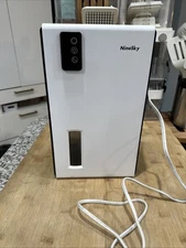 NINESKY CT2 DEHUMIDIFIER FOR HOME 95 OZ WATER TANK 800 SQ.FT - White *