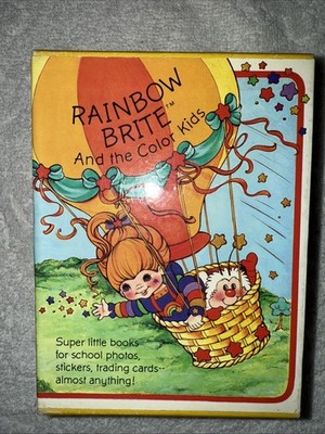 1983 RAINBOW BRITE IRIDELLA & COLOR KIDS BOOK FOR PHOTOS STICKERS TRADING CARDS