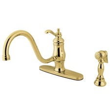 Kingston Brass KS157.TLBS Heritage 1.8 GPM Standard Kitchen - Brass