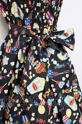 Angelic Pretty Happy Park Carnival JSK Set Black with Barrette AP