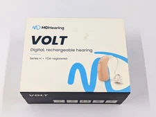 MD VOLT Series H Digital Hearing Aid 2‐Piece Set + Charging Case + USB Cable