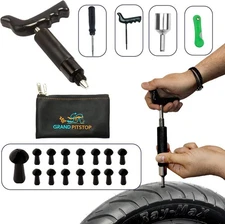 20 Pcs Tubeless Tire Puncture Repair Kit with Mushroom Plug for Tyre Punctu