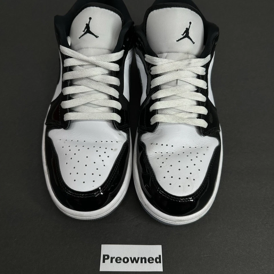 Nike Air Jordan 1 Low SE Concord charol para hombre talla 9,5 usadas NBY Foto 3 de 4