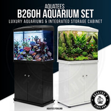 Aquatees B260H | 84L Luxury Aquarium Fish Tank and Cabinet Set