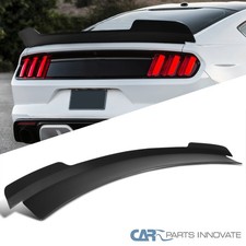 Fits 2015-2022 Ford Mustang Md Style High Kick Rear Trunk Lid Spoiler Wing Black