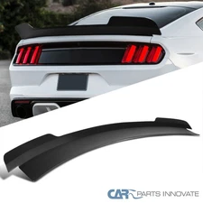 Fits 2015-2022 Ford Mustang MD Style High Kick Rear Trunk Lid Spoiler Wing Black