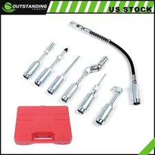 7PC Grease Gun / Lube Accessory Kit & Adaptor Nozzle Set In Storage Case