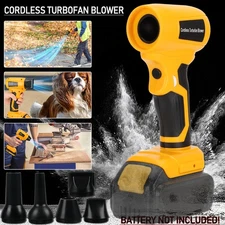 Cordless Leaf Blower Electric Jobsite Air Blower for Dewalt 20v Battery 5-nozzle