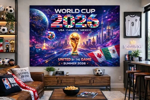 2026 Soccer Championship Poster Fan Gift Football Wall Art I Print LARGE 66"x44" - Picture 1 of 3