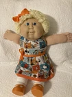 Cabbage Patch Kids Vintage 1980s Doll W/Custom Peanuts Dress & 3D Printed Shoes