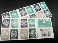 1 Mint Winter Wimsey Booklet Pane of 20