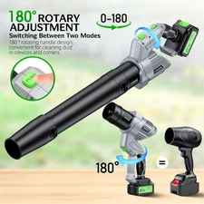 Leaf Blower - 500000RPM Cordless Electric Blower - 2 X 4.0Ah Batteries and Charg