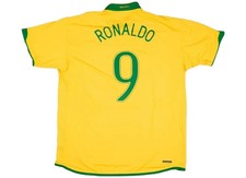 Maglia Brasile Home 2006 - Ronaldo #9 - Maglia Brasile Vintage Retro