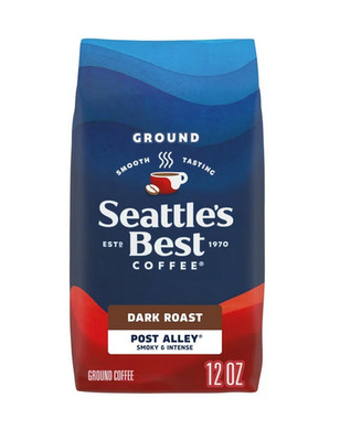 Seattle s Best Coffee, Post Alley, Dark Roast, Ground Coffee, 100% Arabica, 12 o