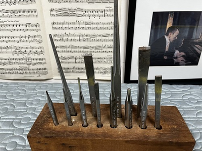 #ad Craftsman Punch amp; Chisel 12 Piece Set With Block Made In USA $65.00