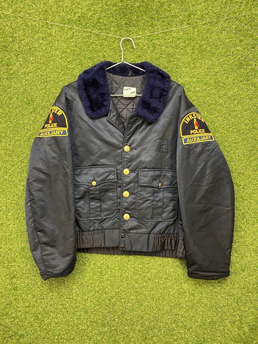Vintage Police Jacket Tuffy San Antonio Texas Size 44 Fur Vintage Police Jacket Tuffy San Antonio Texas Size 44 Fur
