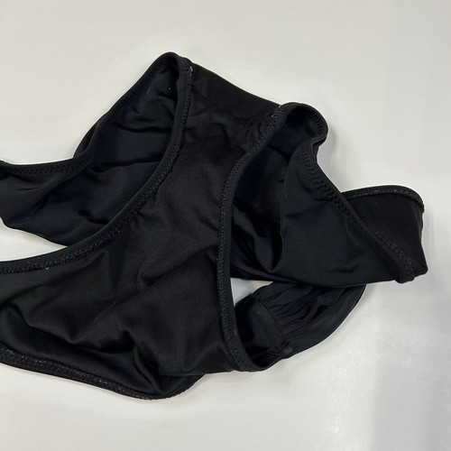 Y2K Victorias Secret Size Small Knockout Cheeky Bikini Bottoms Solid Black #1043 - Picture 5 of 6