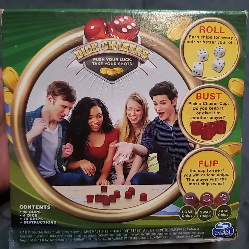 Dice Chasers Game, Push Your Luck And Take Your Shots Adults - Image 2 of 3