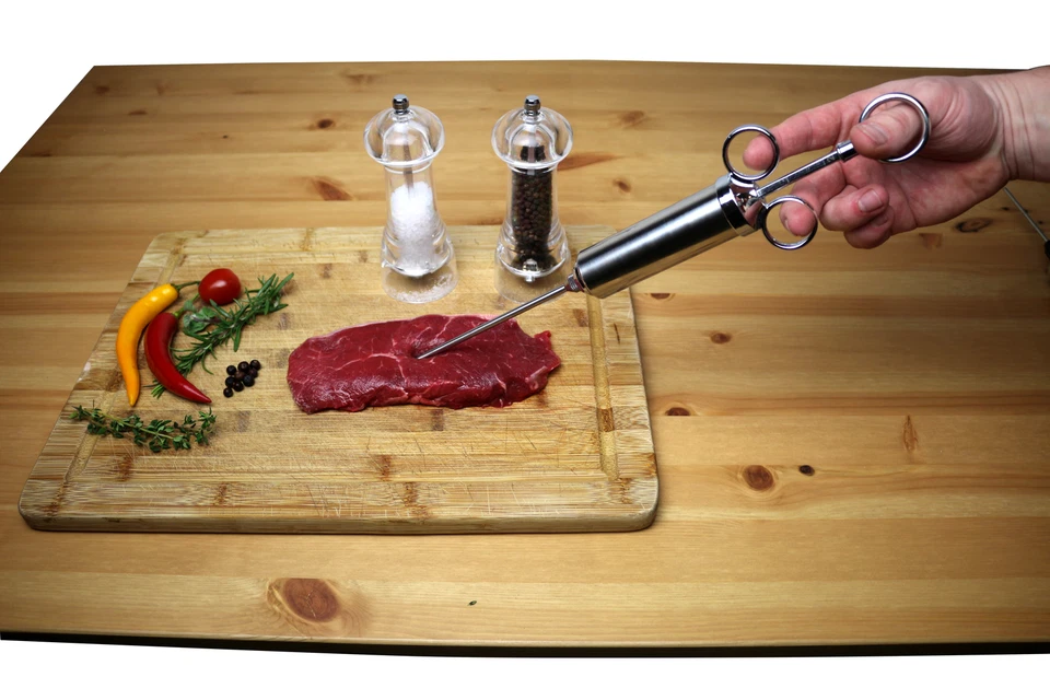 Marinadenspritze Gewürzspritze Bratenspritze Edelstahl mit Skalierung 2 Modelle - Bild 3 von 3