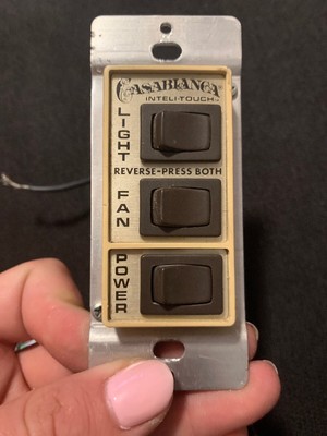Casablanca Inteli touch W11 Fan Control Switch | eBay