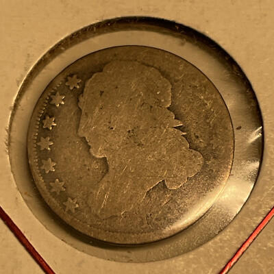 1835 Capped Bust Dime Coin NICELY CIRCULATED great starter. Fun Fun Fun