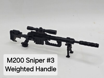 3d Printed M200 SNIPER RIFLE #3. 1:12 GI Joe Classified/Marvel Legend LOW LIGHT