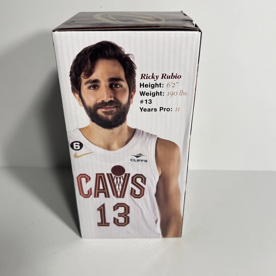 RICKY RUBIO Bobblehead 2023 Cleveland Cavaliers SGA Limited 7" NIB w/ Box - Image 2 of 4