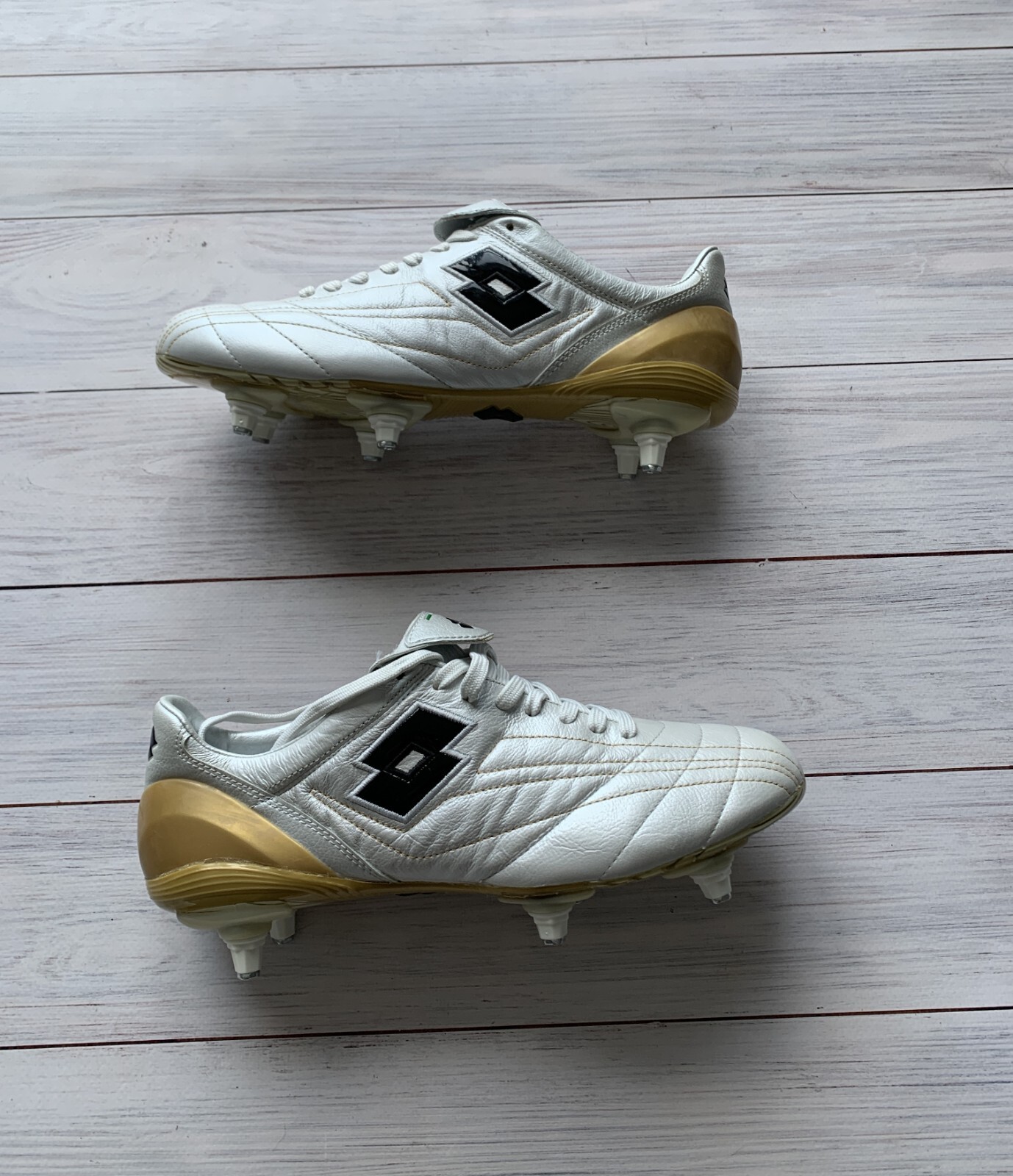 Lotto scarpe calcio calcio tacchetti pelle UK 6 5 US 7 5 MM 255