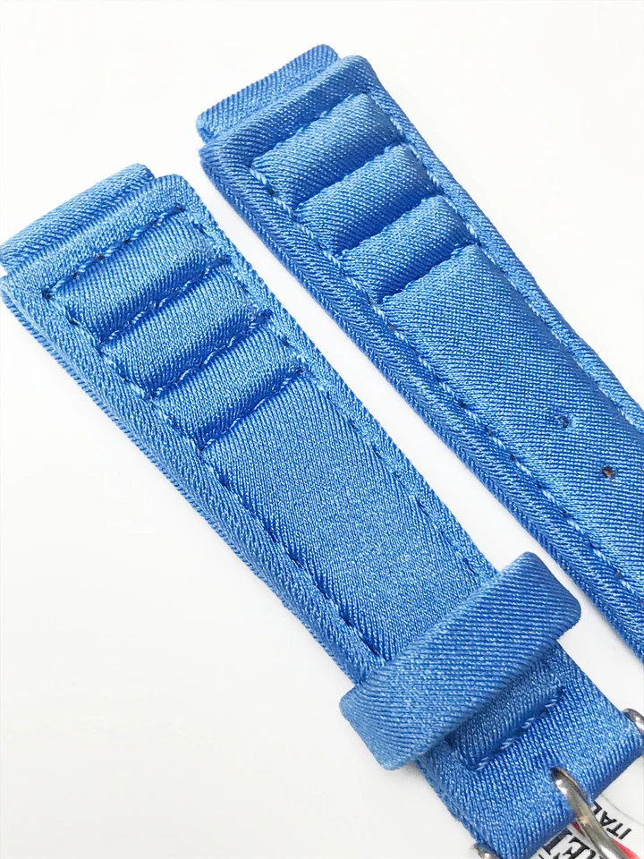 Morellato Original Genuine Anallergic Blue Silver Tone 18mm Buckle Watch Band - Image 2 of 4