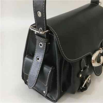 COACH CT721 Cargo Soft Tabby Shoulder Bag Black Crossbody Bag