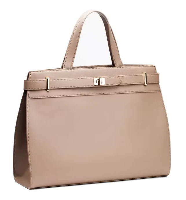 Monique Damen Aktentasche Schultertasche Umhängetasche Tasche Tender Taupe eleg. - Bild 4 von 4