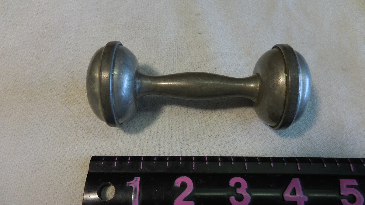 Vintage WEB PEWTER BABY RATTLE eBay