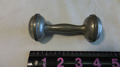 pewter baby rattle