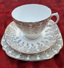 Vintage Imperial 22kt gold warranted bone china tea service - 6 trio sets