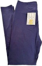 NEW LuLaRoe OS One Size 2-10 Solid Navy Blue Leggings