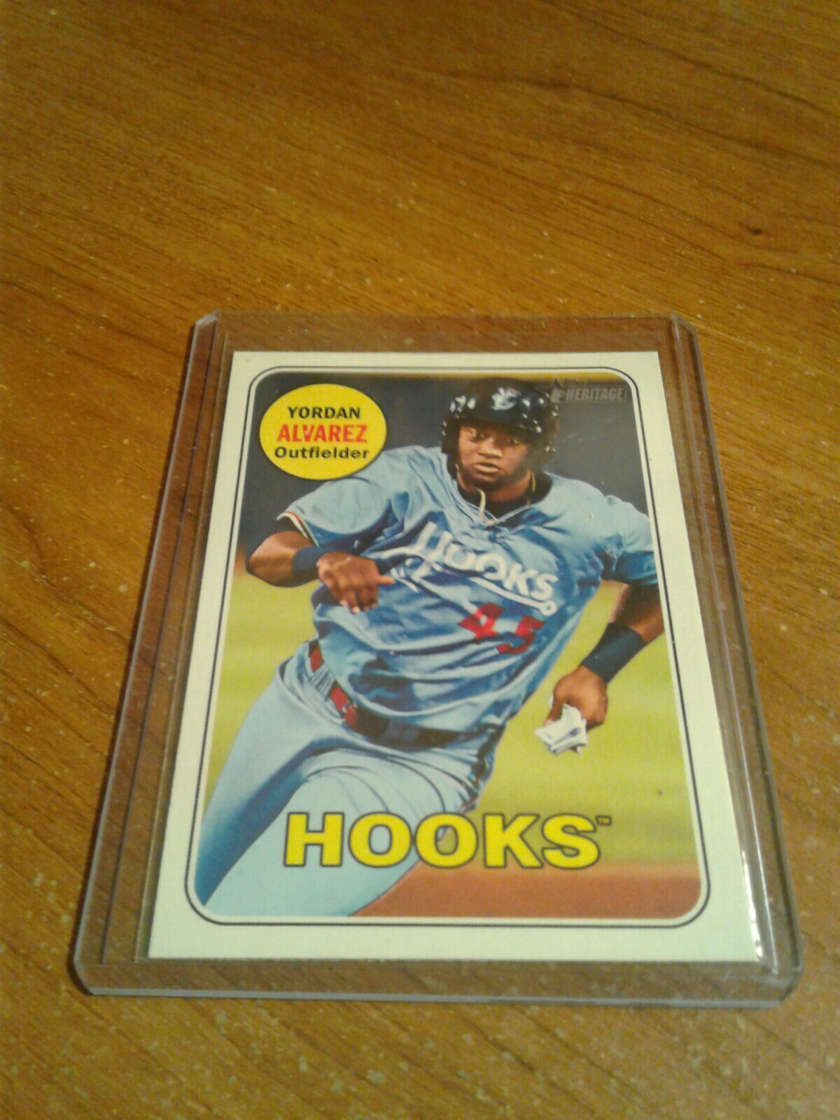 2018 Topps Heritage Minors #111 Yordan Alvarez Rookie Card Astros